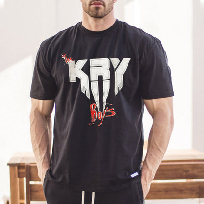 Graphic Print Casual Loose Men's Short Sleeve T-Shirt