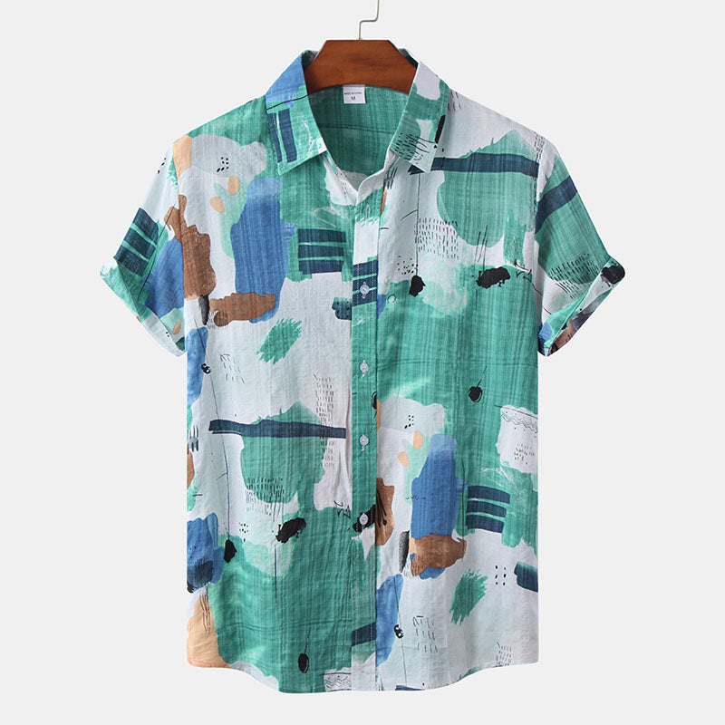 Casual Vacation Print Shirt