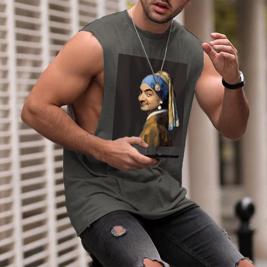 NOVAROPA™ Spoof Art Creative Print Men's Tank Top