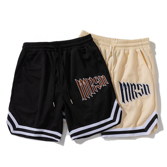 Men's Hip Hop Letter Embroidered Casual Shorts