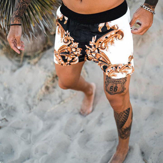 Casual Print Resort Style Shorts