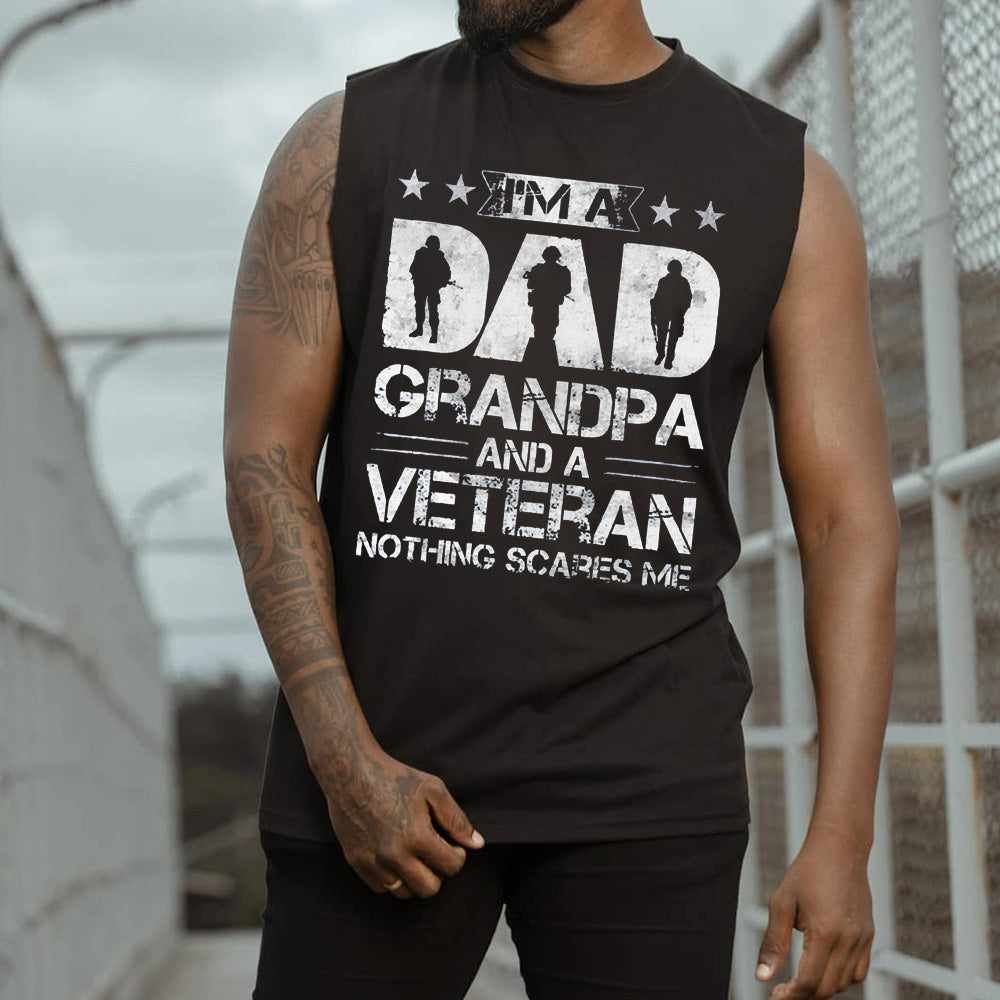 Letter Graphic Print Father's Day Casual Men's Tank Top