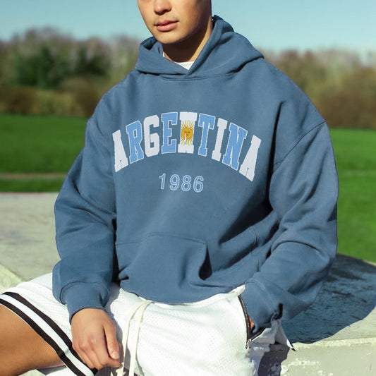 Argentina 1986 World Cup Champions Men's Fleece Hoodie 320g