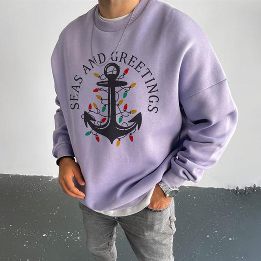 Men's Fashion Round Neck Pullover Sweatshirts