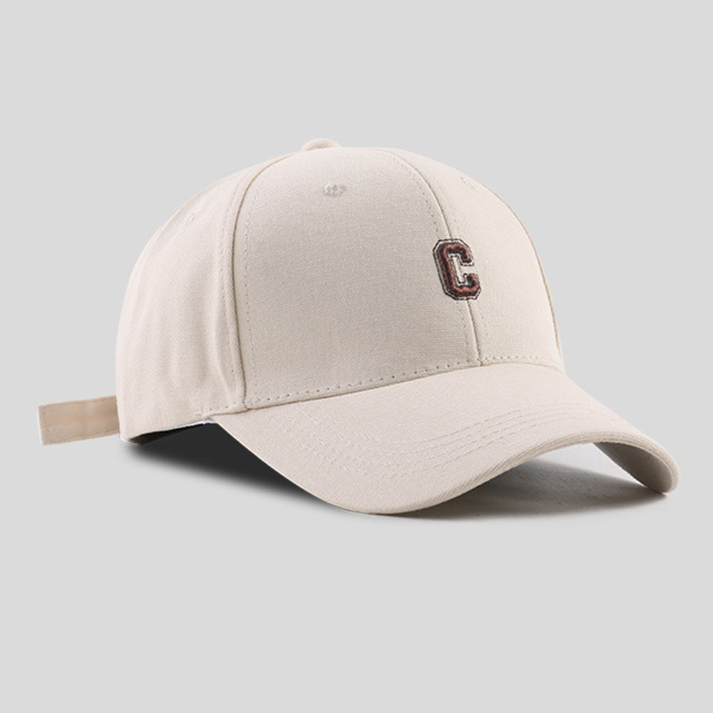 C Letter Embroidered Street Personality Adjustable Baseball Cap