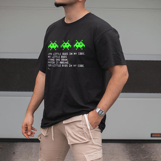 99 LITTLE BUGS Geek Graphic Men's T-Shirt