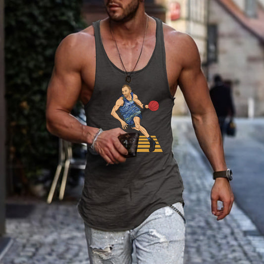 NOVAROPA™  Spoof Art Creative Print Men's Tank Top