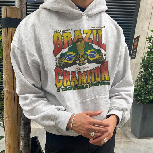 Brazil World Cup Champions Men's Fashion Hoodie 320g