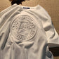 Letter Graphic 3D Print Loose Casual Round Neck Men's T-Shirt