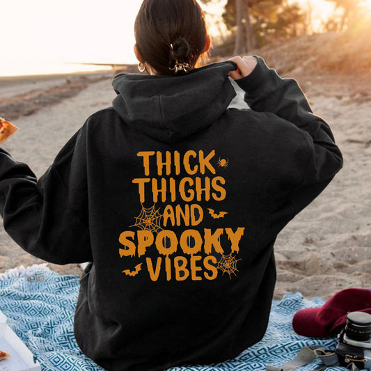 Halloween Graphic Hooded Women's Sweatshirt