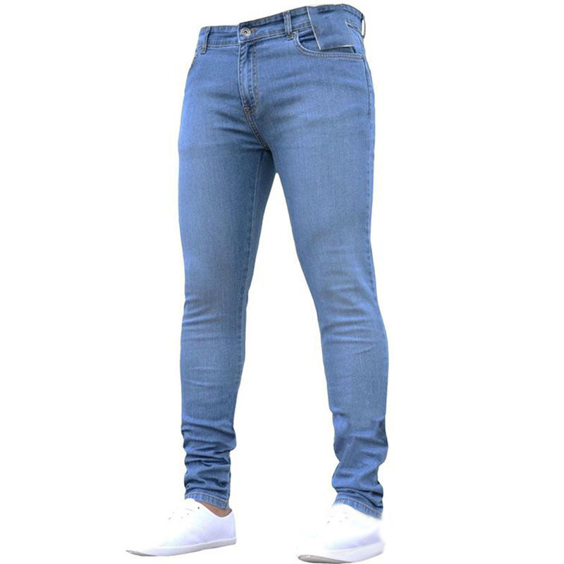 Casual Patch Denim Pants