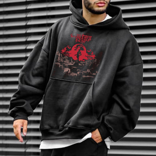 Graphic Print Casual Men's Hoodie Sweatshirt