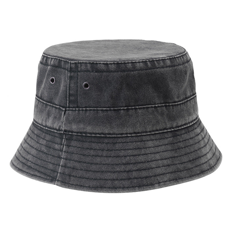 Personality Washed Retro Denim Casual Street Plain Cap