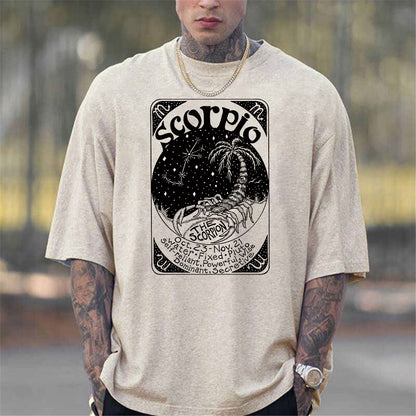Scorpio Graphic Print Casual Men's T-Shirt