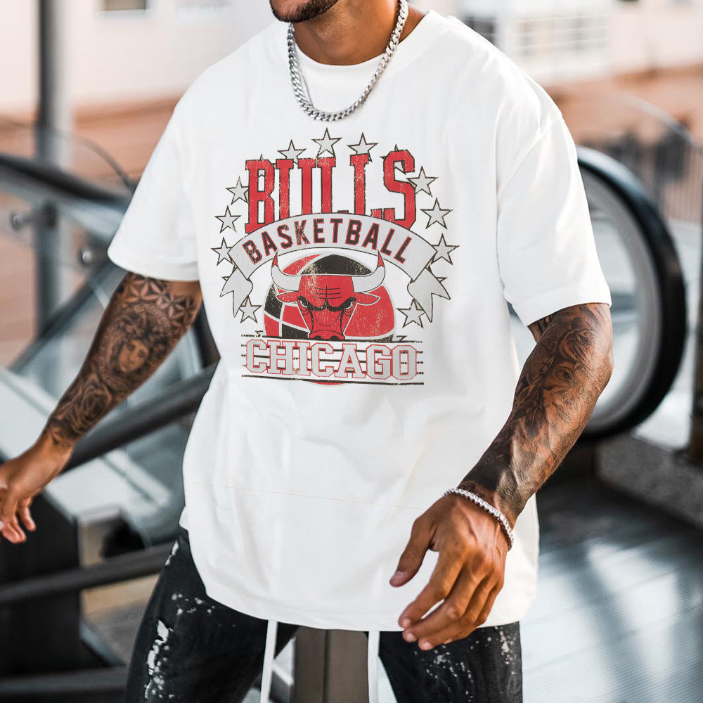 Chicago Bulls Men's Loose Fit T-Shirts