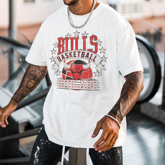 Chicago Bulls Men's Loose Fit T-Shirts