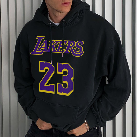 Lakers Basketball Men's Oversized Hoodies