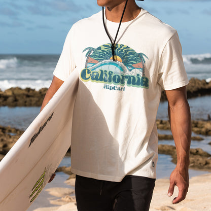 California Beach Vacation Graphic Print Men's T-Shirt