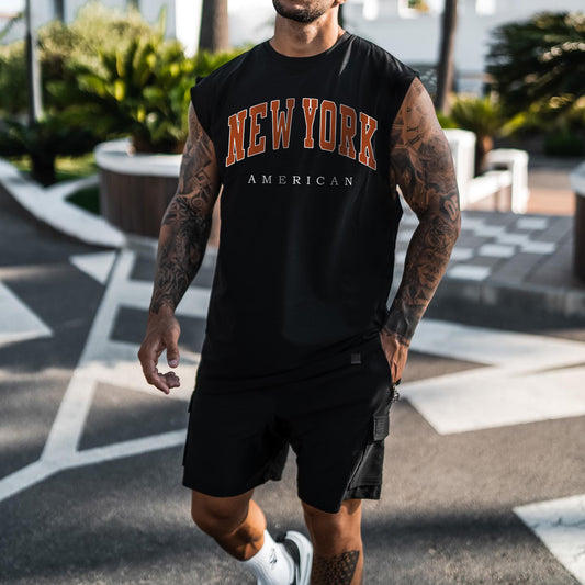 New York Men's Streetwear Casual Tank Top