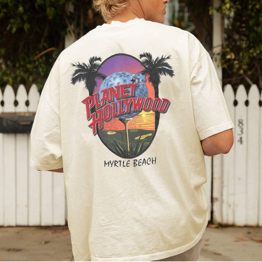 Planet Hollywood Men's Rtro Basic T-Shirts