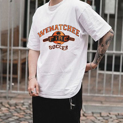 Soccer Graphic Print Men's T-Shirt