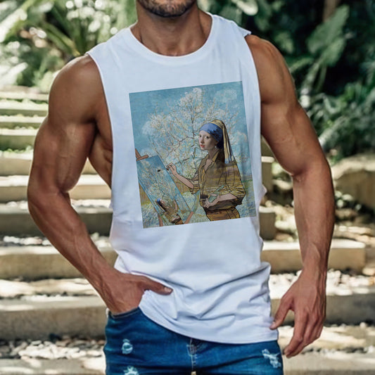 NOVAROPA™ Spoof Art Creative Print Men's Tank Top