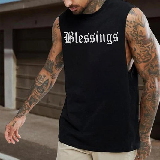 Blessings Men's Casual Streetwear Tank Top
