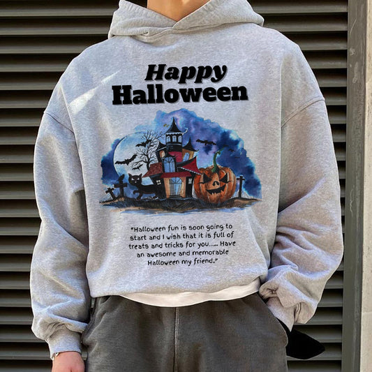 Halloween Graphics Casual Men's Hoodie Sweatshirt