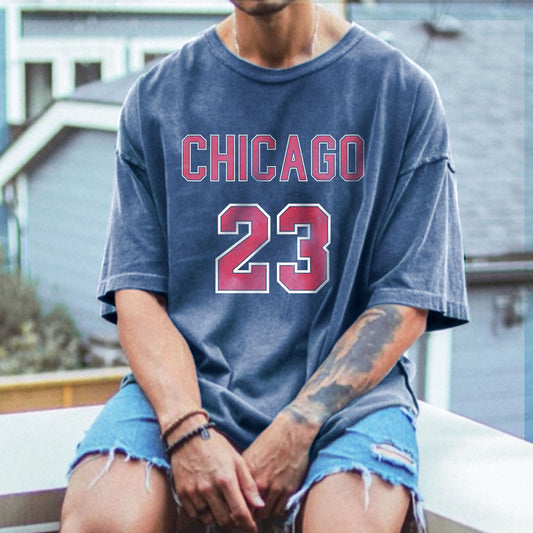 Chicago 23 Men's Oversized T-Shirts