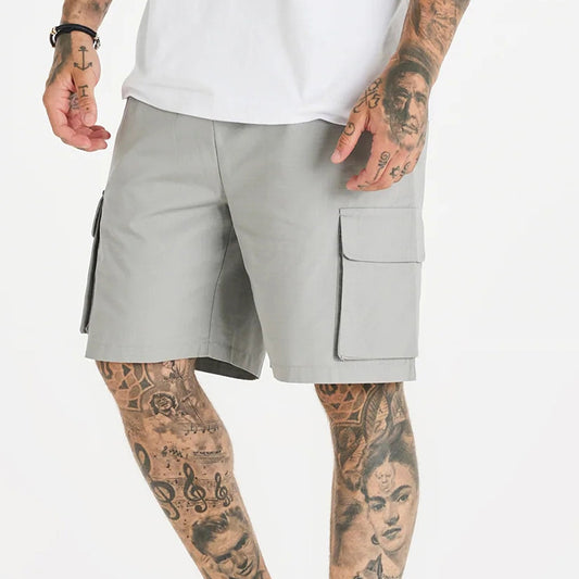 Three-dimensional Pocket Casual Tooling Men's Five-point Shorts