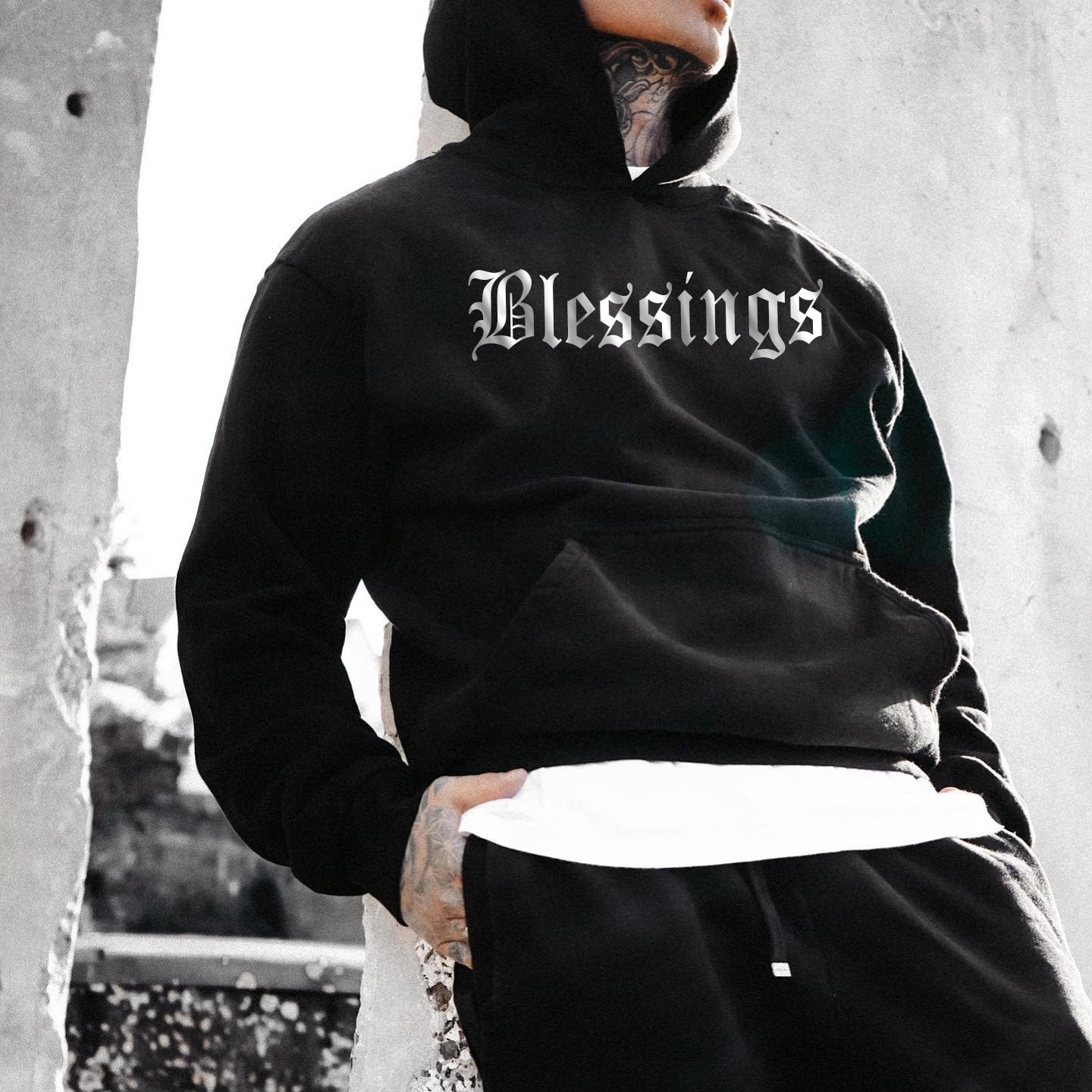 Blessings Men's Fashion Casual Hoodies