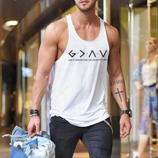 God Is Greater Than The Highs And Lows Men's Tank Top