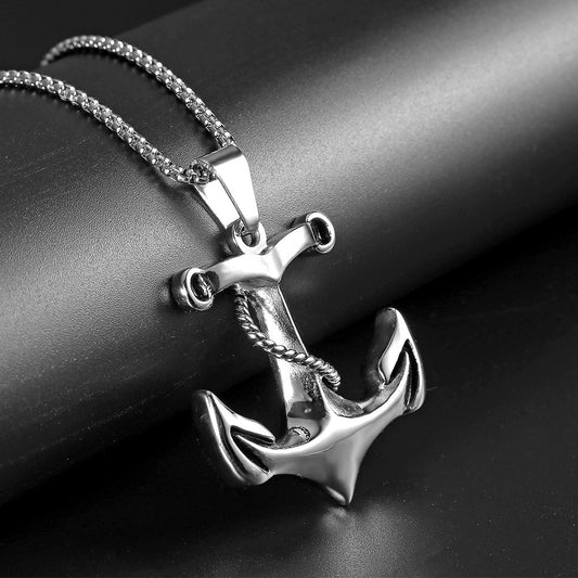 Pirate Rope Anchor Pendant Punk Trendy Necklace