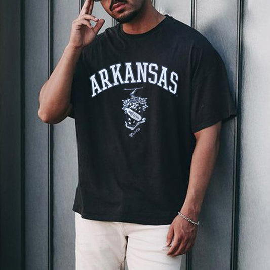 Alphabet Graphic Print Men's T-Shirt
