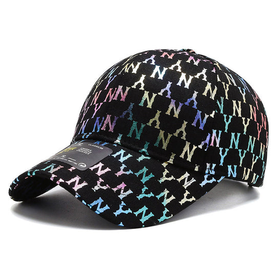 Street letter gradient trend personality casual baseball cap