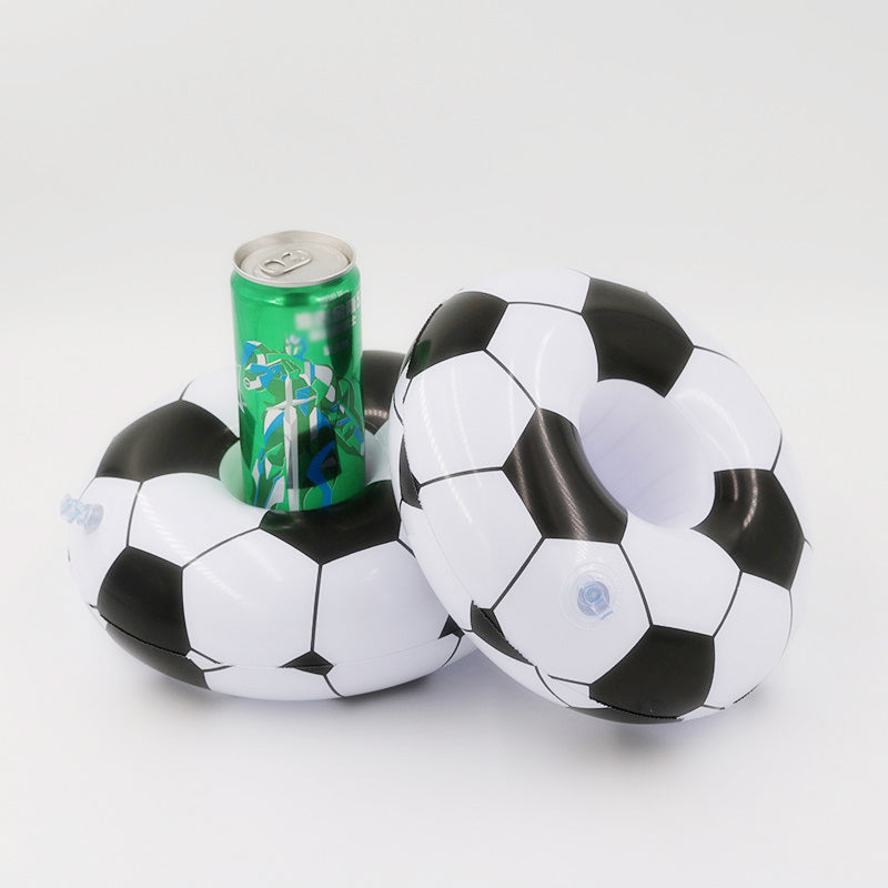 Inflatable Football Coaster Water Cup Holder Floating Drink Cup Holder