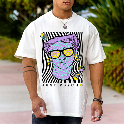 Abstract Personality Graphic Letter Casual Men's T-Shirt