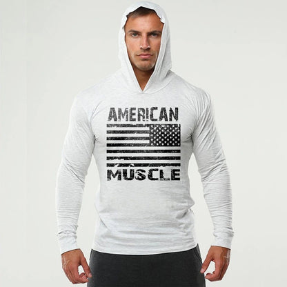 Sports Fitness Graphic Print Casual Men's Long Sleeve T-Shirt