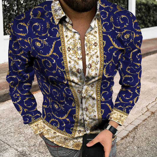 Clearance-Digital Printing  Long Sleeve Shirt 3XL