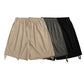 Pleated Workwear Simple Solid Color Woven Men's Shorts