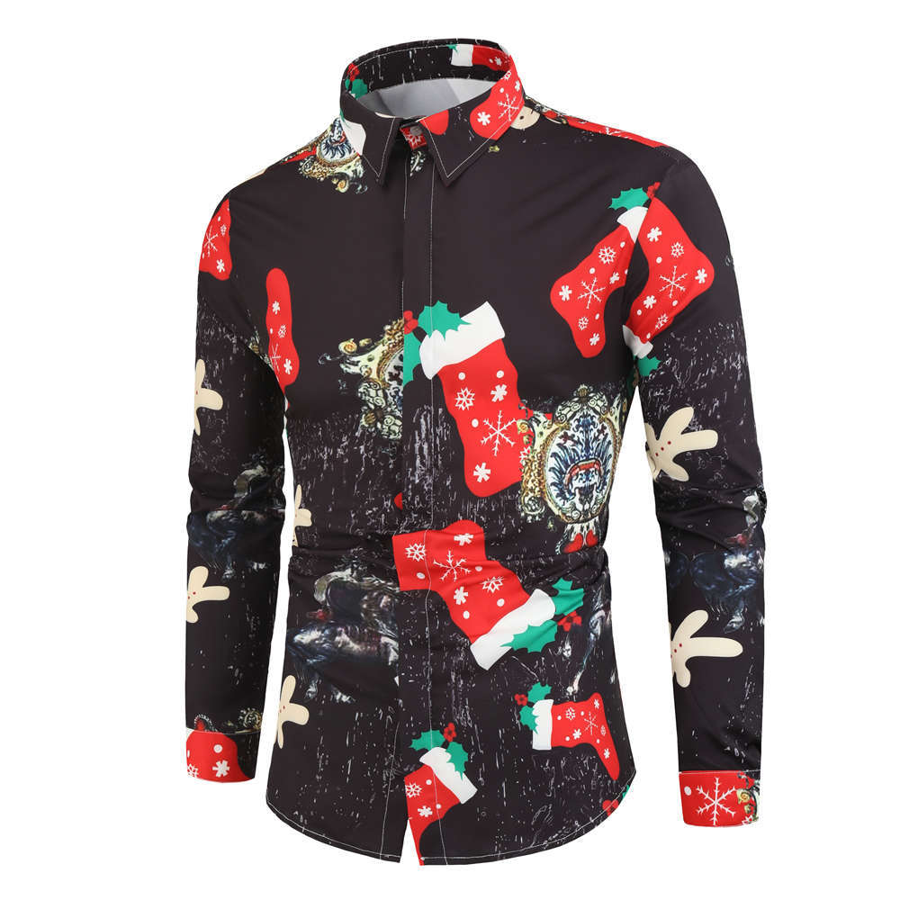 Christmas Party Men's Long Sleeve Shirts