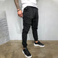 Statement Casual Pocket Lace-Up Panel Sports Cargo Pants Trousers