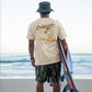 California Beach Vacation Surf Graphic Print Casual Men's T-Shirt
