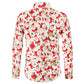 Santa Print Men's Long Sleeve Shirts