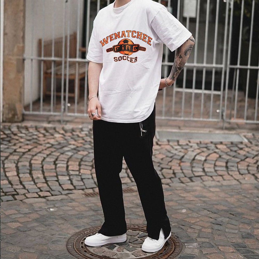 Soccer Graphic Print Men's T-Shirt