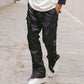 Men's Retro Button-down Cargo Pants