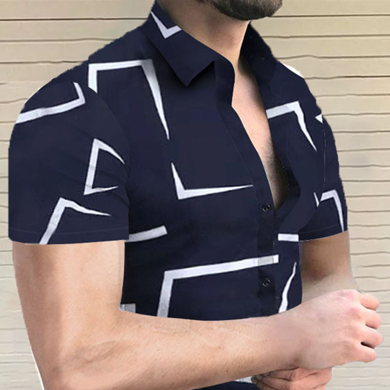 Printed short sleeve shirt