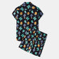 Casual Vacation Print Two-piece Suit
