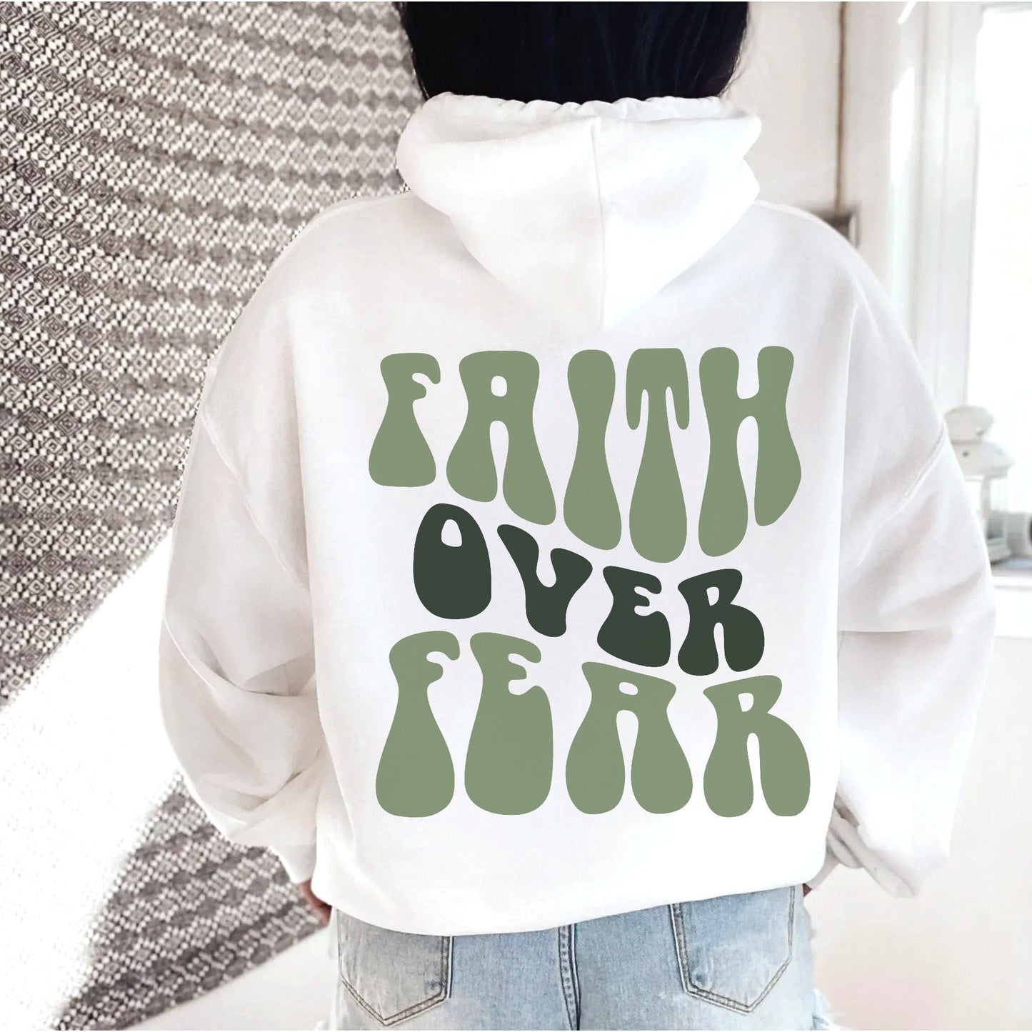 Alphabet Graphic Print Women's Hoodie Sweatshirt