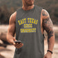 Alphabet Graphic Print Athleisure Men's Tank Top